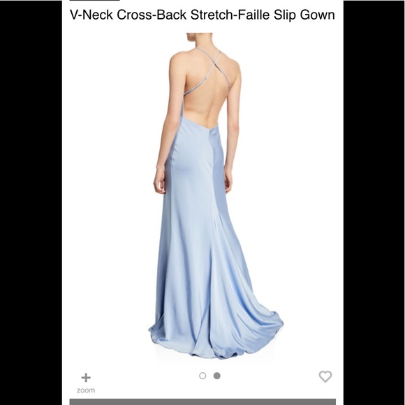 Faviana Dresses & Skirts - NWT Faviana $449 backless 10 light blue strappy evening gown dress Neiman Marcus